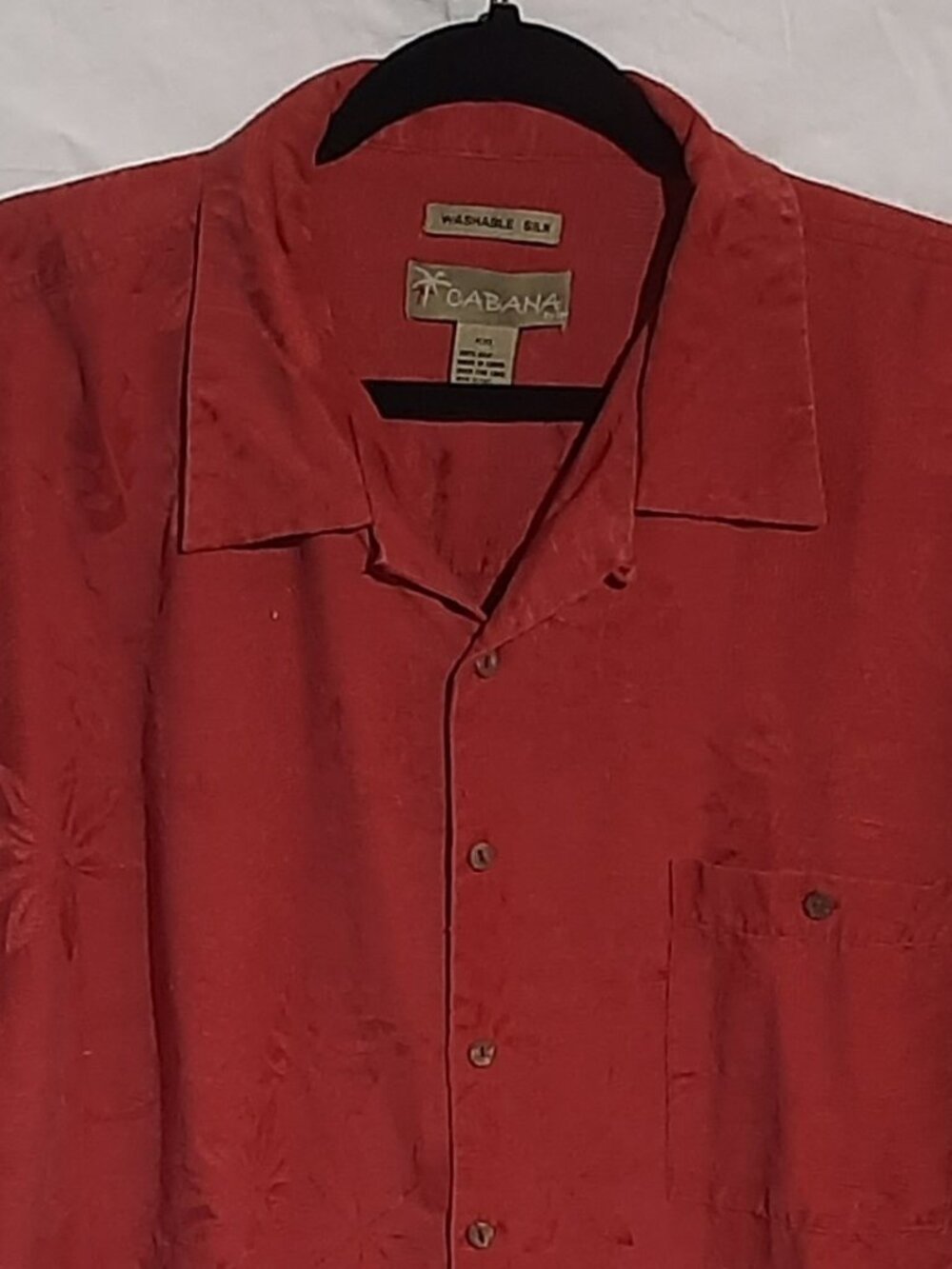 Cabana Silk Hawaiian Shirt, Men's XXL